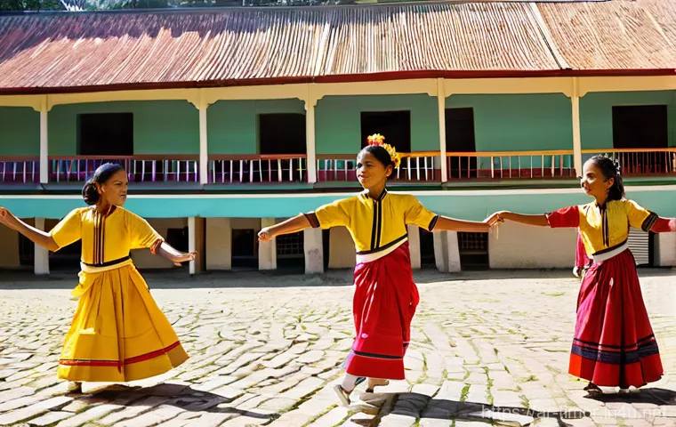 동티모르 전통 춤 - **Prompt 2: Dynamic Warrior Dance Display**
    "An impactful depiction of East Timorese male warrio...